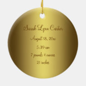 Heaven Send Baby Foto Geboorte Ornament (Achterkant)