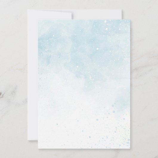 Heaven Send Baby shower (Boy) Kaart (Achterkant)