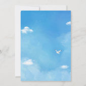 Heaven Send Baby shower Invitation Kaart (Achterkant)