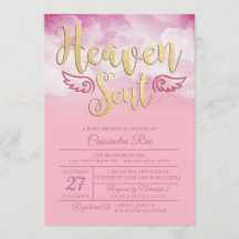 Heaven Send Baby shower Invitation