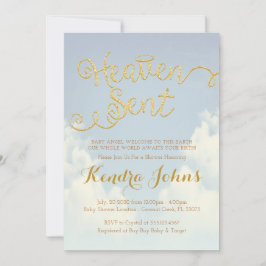 Heaven Send Baby shower Kaart