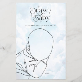 Heaven Send Baby shower Spel Draw Baby