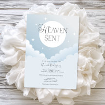 Heaven Send Blue Clouds Baby shower