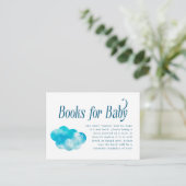 Heaven Send Boy Baby shower Boek Aanvraag Informatiekaartje (Staand voorkant)