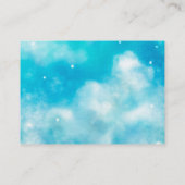 Heaven Send Boy Baby shower Boek Aanvraag Informatiekaartje (Achterkant)