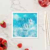 Heaven Send Dreamy Boy Baby shower servetten (Insitu)