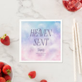 Heaven Send Dreamy Girl Baby shower servetten (Insitu)