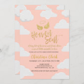Heaven Send Girl Baby shower Kaart (Voorkant / Achterkant)