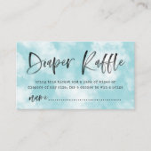 Heaven Send Luier Raffle Ticket | Blauw Informatiekaartje (Voorkant)