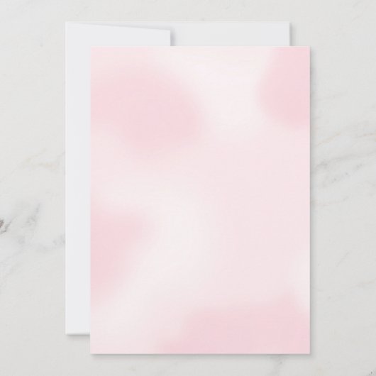 Heaven Send Pink Beer Baby shower Kaart (Achterkant)