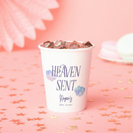 Heaven Send Religious Girl Baby shower Papieren Bekers