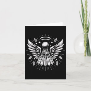 Heaven Send Smashes Badminton Funny Graphic T - sh Kaart