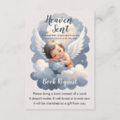 Heaven Sent Angel Baby in Clouds Boekaanvraag Informatiekaartje (Voorkant)