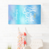 Heaven Sent Angel Theme Boy Baby shower Welkom Spandoek (Insitu)