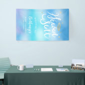 Heaven Sent Angel Theme Boy Baby shower Welkom Spandoek (Beurs)