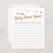 Heaven Sent Baby Name Shower Game (Voorkant / Achterkant)