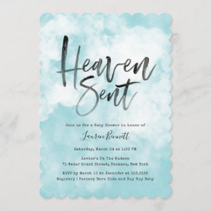 Heaven Sent   Baby shower   Blauw Kaart