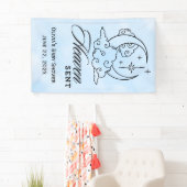 Heaven Sent Baby shower Blue Moon Stars Spandoek (Insitu)