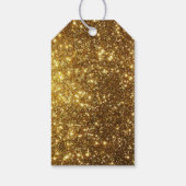 Heaven Sent Baby shower Favor Gold Glitter Cadeaulabel (Achterkant)