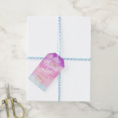 Heaven Sent Baby shower Favor Pink Cadeaulabel (Met Touw)