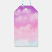 Heaven Sent Baby shower Favor Pink Cadeaulabel (Achterkant)