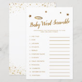 Heaven Sent Baby Word Scramble Game Yellow (Voorkant / Achterkant)