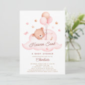 Heaven Sent Beer Baby shower Invitation Kaart (Staand voorkant)