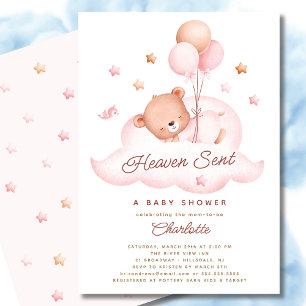 Heaven Sent Beer Baby shower Invitation Kaart