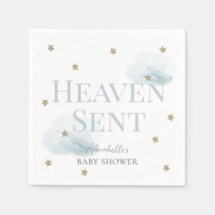 Heaven Sent Blue Boy Baby shower Servet