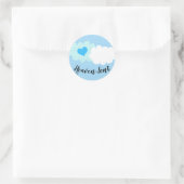 Heaven Sent Cloud en Heart Stickers blauw (Tas)