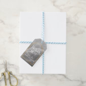 Heaven Sent Clouds Golden Neutral Baby shower Cadeaulabel (Met Touw)