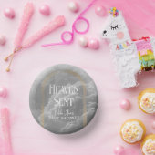 Heaven Sent Clouds Golden Neutral Baby shower Papieren Kommen (Feest)