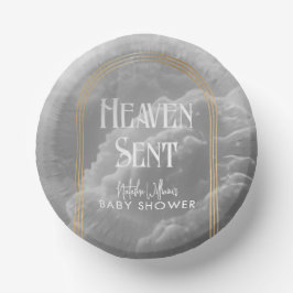Heaven Sent Clouds Golden Neutral Baby shower Papieren Kommen