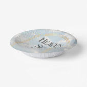 Heaven Sent Clouds Sky Boho Arch Baby shower Papieren Kommen (Gebogen)