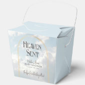 Heaven Sent Clouds Sky Celestial Baby shower Bedankdoosjes (Voorkant)