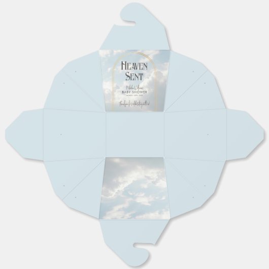 Heaven Sent Clouds Sky Celestial Baby shower Bedankdoosjes (Ongevouwen)