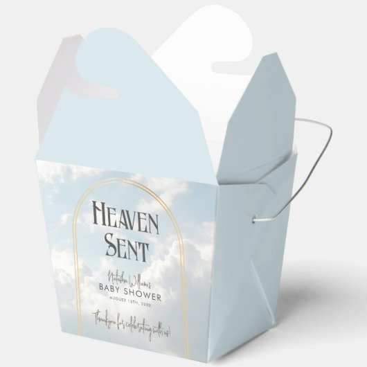 Heaven Sent Clouds Sky Celestial Baby shower Bedankdoosjes (Open)