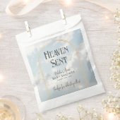 Heaven Sent Clouds Sky Celestial Baby shower Bedankzakje (Geknipt)