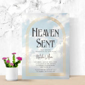 Heaven Sent Clouds Sky Neutral Baby shower Kaart