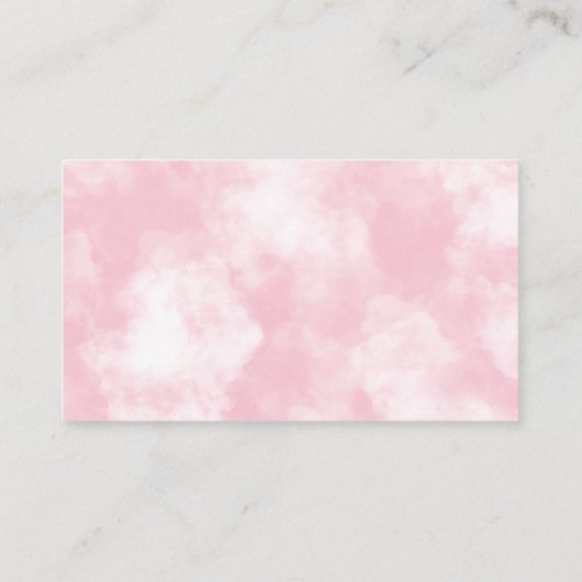 Heaven Sent Diaper Raffle Ticket | Roze Informatiekaartje (Achterkant)