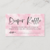 Heaven Sent Diaper Raffle Ticket | Roze Informatiekaartje (Voorkant)