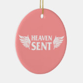 Heaven Sent Memorial Ornament in Pink (Rechts)