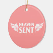 Heaven Sent Memorial Ornament in Pink (Links)