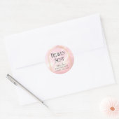 Heaven Sent Pastel Pink Clouds Baby shower Sticker (Envelop)