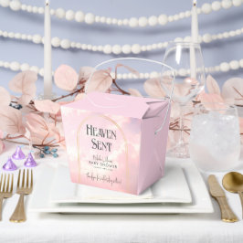 Heaven Sent Pink Clouds Celestial Baby shower Bedankdoosjes