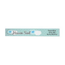 Heaven Sent Wrap rond Adresetiketten Blue