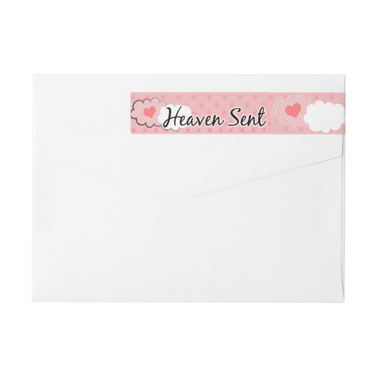 Heaven Sent Wrap rond het Etiket van het Adres (Achterkant)