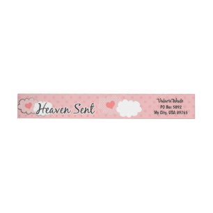 Heaven Sent Wrap rond het Etiket van het Adres
