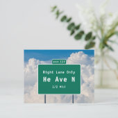 Heaven Spirituele routebeschrijving Freeway Exit T Briefkaart (Staand voorkant)