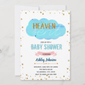 Heaven stuurde baby shower-uitnodiging kaart (Voorkant)